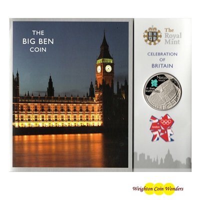 2009 BU £5 Coin - Celebration of Britain Pack - BIG BEN